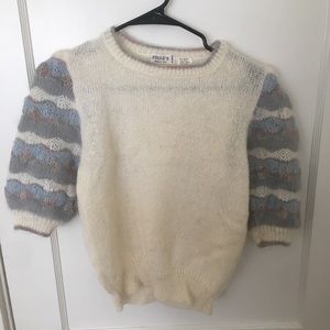 Vintage Filene’s Mohair Sweater with puff sleeves